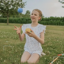 Antebies Organik Beyaz Sevimli Tavşan Desenli Jakarlı Fırfırlı Kısa Kollu Şortlu Kız Çocuk Pijama Takımı