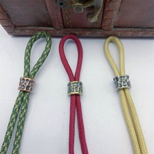 Praise6 Dıy Bıçak Boncuk Kolye Vintage Renkli Pirinç Paracord Bilezik Örgülü Aksesuarları Kordon Charm-C (Yurt Dışından)