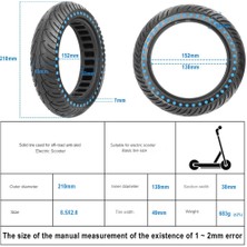 Praise6 8.5 Inç Katı Lastik Xiaomi M365 1 S Pro Elektrikli Scooter Anti-Patlama Lastik Emici Sönümleme Petek Lastik, Kırmızı (Yurt Dışından)