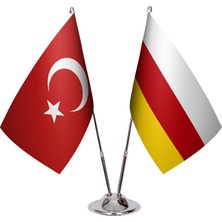 Asya Bayrak Güney Osetya Ikili Masa Bayrağı