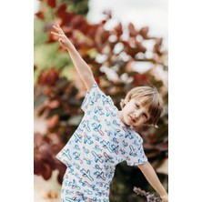 Antebies Uçak Kısa Kollu Pijama Takımı