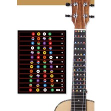 Rhythmic Ukulele Klavye Çıkartmalar Akor Fret Çıkartmalar Not Etiket Ukulele Acemi Için Parmak Kılavuzu 10 Adet (Yurt Dışından)