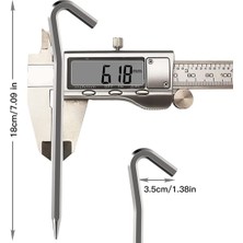 Rhythmic Çadır Kazıkları 8 Adet 18 cm Metal Ağır Çadır Kancaları Alüminyum Alaşımlı Pas Ücretsiz Kamp Çadırı Zemin Kazıkları (Yurt Dışından)