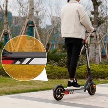 Rhythmic Ninebot Max G30 Kickscooter Katlanabilir Çıkartmalar Için Su Geçirmez Pvc Yansıtıcı Çıkartmalar (Beyaz Beyaz Kırmızı) (Yurt Dışından)