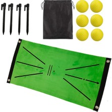 Rhythmic Golf Vuruş Mat Kapalı Salıncak Uygulayıcısı Salıncak Takip Mat Hit Izleme Yönü Algılama Mat Golf Eğitim Seti (Yurt Dışından)