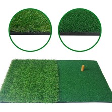 Rhythmic Golf Uygulama Mat Suni Çim Naylon Çim Kauçuk Tişört Arka Bahçe Açık Golf Vuruş Mat Dayanıklı Eğitim Pedi 40X60 cm (Yurt Dışından)