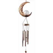 Rhythmic Güneş Bahçe Lambası Rüzgar Çanı Kolye LED Açık Güneş Rüzgar Çanları Crackle Cam Top Bahçe Dekor Windchimes (Yurt Dışından)