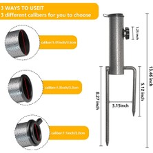 Rhythmic Adet Veranda Şemsiye Çelik Çapa Plaj Şemsiyesi Metal Tutucu Iki Çatal ile Duruyor Toprakta Kullanım Için Güvenli Stand (Yurt Dışından)