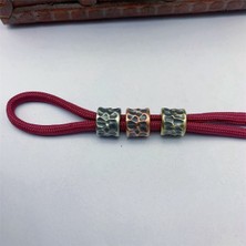 Rhythmic Dıy Bıçak Boncuk Kolye Vintage Renkli Pirinç Paracord Bilezik Örgülü Aksesuarları Kordon Charm-A (Yurt Dışından)