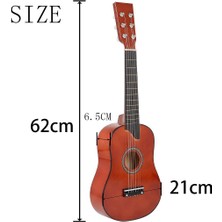 Rhythmic 25 Inç Mini Küçük Gitar Basswood 6 Strings Akustik Gitar Acemi Çocuklar Çocuklar Için Seçim Dizeleri ile Hediye (Yurt Dışından)