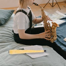 Rhythmic Alto Sax Saksafon Için Temizleme Fırçası Temizleyici Ped Koruyucu Yumuşak Dayanıklı (Yurt Dışından)