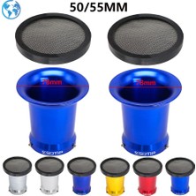 Pengfushop5 Gümüş 50MM Tarzı Alcon-Motosiklet Karbüratör Hava Filtresi Rüzgar Korna Fincan Örgülü Keihin Oko Koso Mıkunı Pwk mm PE28 PE30 (Yurt Dışından)