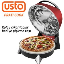 Usto 2855 Prati Cook Çok Amaçlı Pişirici Kırmızı