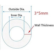 Mingjin Shop2 3x5 mm Tarzı 3 Metre Metre Şeffaf Gıda Sınıfı Silikon Tüp Esnek Bahçe Kauçuk Hortum Akvaryum Yumuşak Boru Boru (Yurt Dışından)