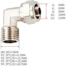 Mingjin Shop2 Pl Stili Dış Çap 10MM Od mm Hortum Borusu '' '' '' '' Bsp Erkek Dişli Pnömatik Hızlı Büküm Bağlantı Parçaları Hızlı Bağlantı Bağlayıcı Konnektörü (Yurt Dışından)