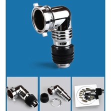 Mingjin Shop2 7,8 cm Tarzı Çamaşır Makinesi Yer Sifonu Ortak Geçmeli Bağlantı Evrensel Sızdırmazlık Halkası Kanalizasyon Özel Dirsek Boru Bağlantısı Ev Yıkama Aracı (Yurt Dışından)