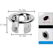 Mingjin Shop2 B-Içi Boş Halka Tarzı Lavabo Taşma Halkası Özenle Dekore Edilmiş Kapak Lavabo Taşma Taşma Tapası Tapası Yedek Lavabo Havzası Plastik Taşma Halkası (Yurt Dışından)