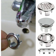 Mingjin Shop2 B-Içi Boş Halka Tarzı Lavabo Taşma Halkası Özenle Dekore Edilmiş Kapak Lavabo Taşma Taşma Tapası Tapası Yedek Lavabo Havzası Plastik Taşma Halkası (Yurt Dışından)