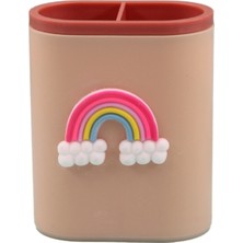 GongtuShop Gökkuşağı Stili Büyük Kapasiteli Çalışma Masası Kalem Organizatör Tutucu Makyaj Araçları Organizatör Tutucu Ev Ofis Masası Için Uzaktan Caddy Tutucu (Yurt Dışından)