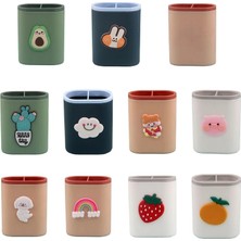 GongtuShop Gökkuşağı Stili Büyük Kapasiteli Çalışma Masası Kalem Organizatör Tutucu Makyaj Araçları Organizatör Tutucu Ev Ofis Masası Için Uzaktan Caddy Tutucu (Yurt Dışından)