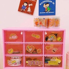 GongtuShop 9 Izgara Gül Tarzı Kawaii Whitepink 9 Izgara Abs Çekmece Masaüstü Organizatör Masası Saklama Kutusu Ücretsiz Etiket Okul Kırtasiye Aksesuarları Saklama Kutuları (Yurt Dışından)