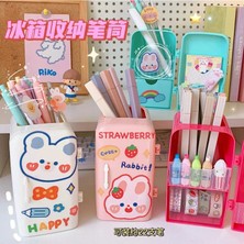 GongtuShop Ben Stil Ofis Aksesuarları Organizatör Masa Kalemlik Karikatür Buzdolabı Kawaii Kırtasiye Sevimli Öğrenci Kırtasiye Makyaj Tutucu Hediye (Yurt Dışından)