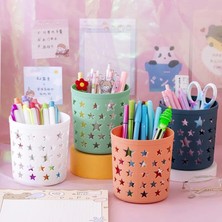 GongtuShop H03 Stili Yaratıcı Boş Yıldız Kalem Kalemlik Tutacağı Fırça Saklama Kabı Masa Düzenleyici Plastik Kırtasiye Kalemlik Ofis Malzemeleri (Yurt Dışından)