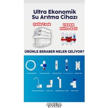 Filtre Değişimi Takip Ekranı LG Membranlı 10 Aşamalı Çelik Tanklı Ekstra Pro Mineral Filtre Eklentili Su Arıtma Cihazı