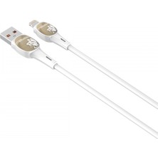 Ldnıo Hızlı Şarj Kablosu 2m Lightning Beyaz LS832