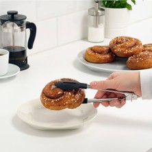 IKEA 2 Adet Servis Maşası Plastik Uçlu Uzunluk: 18 cm  2 Li Set Paslanmaz Çelik Maşa