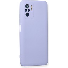 Newface Xiaomi Redmi Note 10 Kılıf Nano Içi Kadife  Silikon - Lila 327107