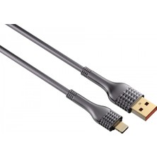 Ldnıo Hızlı Şarj Kablosu 2m Lightning Gri LS652
