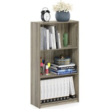 Uzaypix 3 Raflı Ahşap Kitaplık Çocuk Odası Çalışma Odası Ofis Mutfak Organizer Luxury Bookcase Lüks Kitaplık