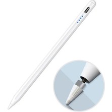 Ivoomi ipad Air 5. Nesil 10.9/ 11 Pro /12,9/ 2018-2022 Arası Uyumlu Pencil Stylus Palm Rejection Eğim Özellikli Tablet Kalemi