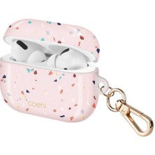 Coehl Airpod Pro Uyumlu Kılıf Mozaik Desenli Coehl Terrazzo Kapak Pembe