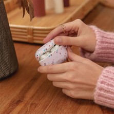 Coehl Airpod Pro Uyumlu Kılıf Mozaik Desenli Coehl Terrazzo Kapak Pembe