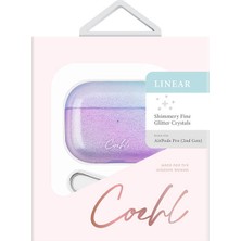 Coehl Airpod Pro 2 Uyumlu Kılıf Parlak Renk Geçişli Coehl Linear Kapak Mor