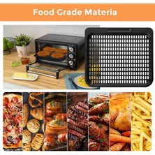 Pabiflo 4pcs Pişirme Tepsisinin Değiştirilmesi, 10 Qt Örgü Pişirme Rafı Hava Fritöz Aksesuarları, Hava Fritöz Fırını, Bulaşık Makinesinde Yıkanabilir (10 Qt) (Yurt Dışından)