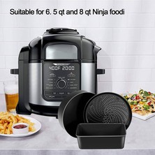 Pabiflo 6. 5 Qt ve 8 Qt Ninja Foodi Için Hava Fritöz Aksesuarları, Hava Fritöz Fırında Kiti, Yapışmaz Kaplama, Bulaşık Makinesinde Yıkanabilir (Yurt Dışından)