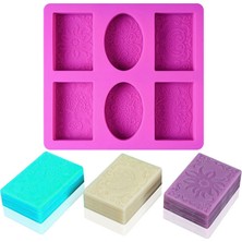 Pabiflo 3x Silikon Sabun Kalıp Sabun Yapımı Için 3D 6 Formlar Oval Sabun Kalıp El Yapımı Zanaat Çiçekler Banyo Sabunu Kalıp (Yurt Dışından)