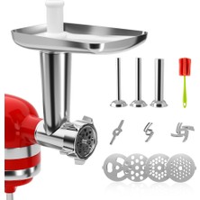 Pabiflo Kitchenaid Için Metal Et Gıda Öğütücü Aparatı Stand Mikser Çubuk Öğütücü Sosis Dolum Aparatı (Yurt Dışından)