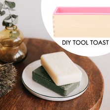 Pabiflo 1200G Diy Sabun Ahşap Sabun Kalıp Kutusu Silikon Astar Dikdörtgen Somun Girdap Sabun Kalıp Aracı Diy Sabun Mum Kalıp Kalıp Yapma Aracı (Yurt Dışından)