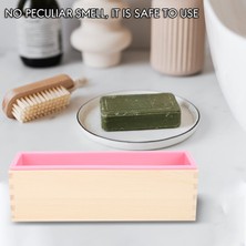 Pabiflo 1200G Diy Sabun Ahşap Sabun Kalıp Kutusu Silikon Astar Dikdörtgen Somun Girdap Sabun Kalıp Aracı Diy Sabun Mum Kalıp Kalıp Yapma Aracı (Yurt Dışından)