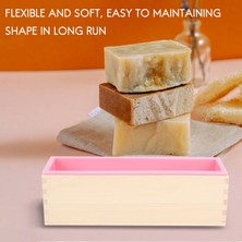 Pabiflo 1200G Diy Sabun Ahşap Sabun Kalıp Kutusu Silikon Astar Dikdörtgen Somun Girdap Sabun Kalıp Aracı Diy Sabun Mum Kalıp Kalıp Yapma Aracı (Yurt Dışından)