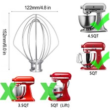 Pabiflo Mutfak Aide Asseries Için 4,5-5 Qt Açılır Kafalı Stand Mikserler K45B/K5THCB/K5THBS Için Kitchenaid Kürek Aparatı (Yurt Dışından)