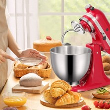 Pabiflo Kitchenaid 4.5-5q Eğimli Kafa Mikser Parçaları Aksesuarı Için Paslanmaz Çelik K45DH Hamur Kancası Aparatı (Yurt Dışından)