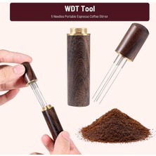 Pabiflo 51MM Espresso Coffee Tamper&stirrer Set-Wooden-Handle Spring-Loaded Calibrated Tamper With Premium Stainless Steel Base (Yurt Dışından)