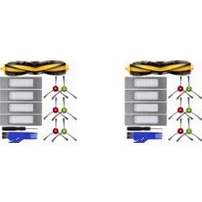 Pabiflo Ecovacs Deebot Ozmo T8 Aıvı, N8 Pro, N8 Pro Plus, N8, N8 Plus, 920, 950, T5, N7 Robot Vakum Için 2 Takım Yedek Parçalar (Yurt Dışından)