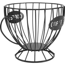 Pabiflo Coffee Capsule Storage Basket Coffee Cup Basket Coffee Pod Organizer Holder Coffee Pod Holder Coffee Accessories (Black) (Yurt Dışından)