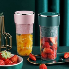 Pabiflo Mini Blender Sıkacağı, Karıştırma Fincan USB Şarj Meyve Suyu Sıkma Bardağı Seyahat Meyve Sıkacağı Blende Mikser Fincan Ev Için, Ofis Meyve Sıkacağı Pembe (Yurt Dışından)